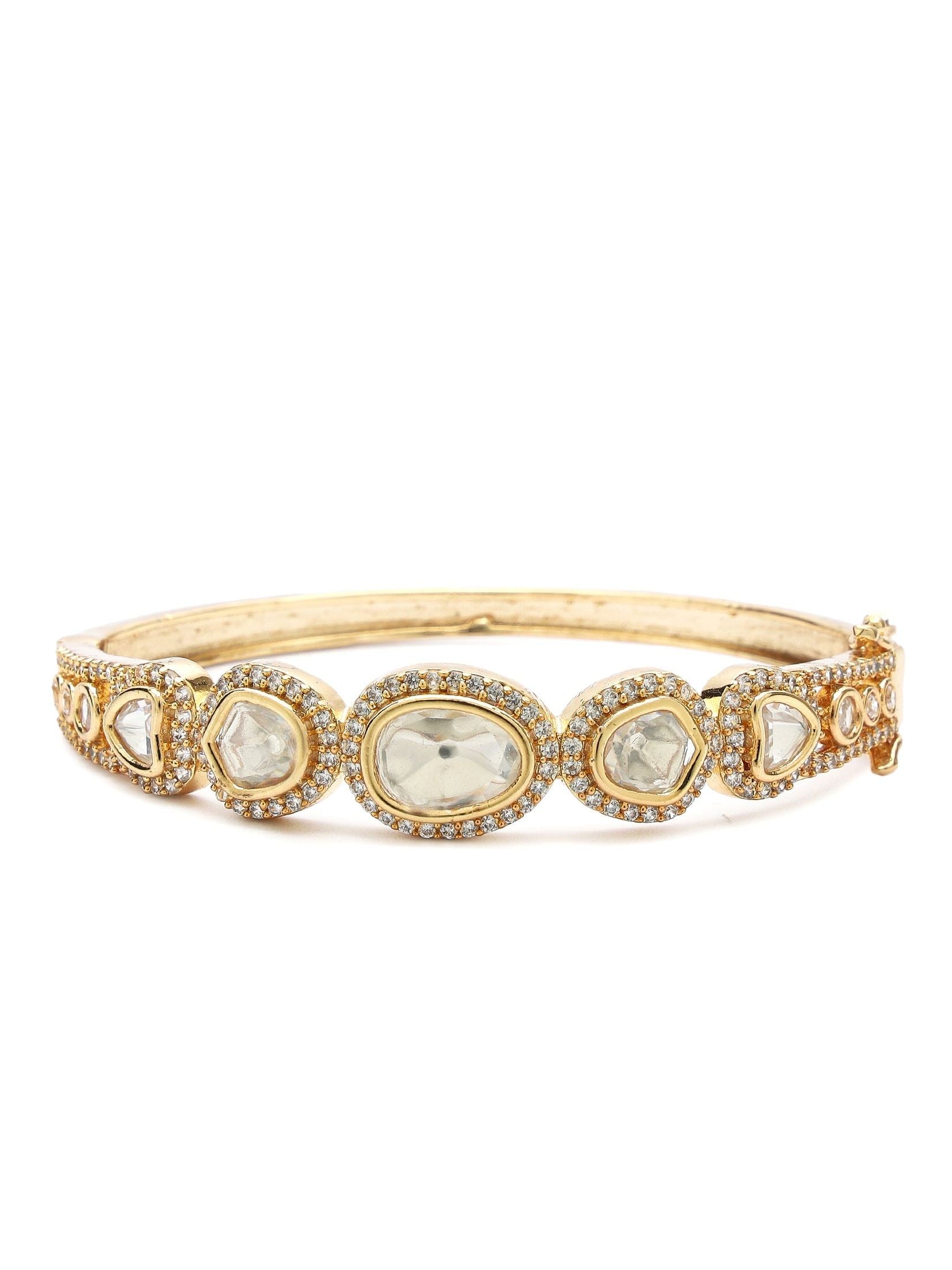 Classic Kundan American Diamond Bangle