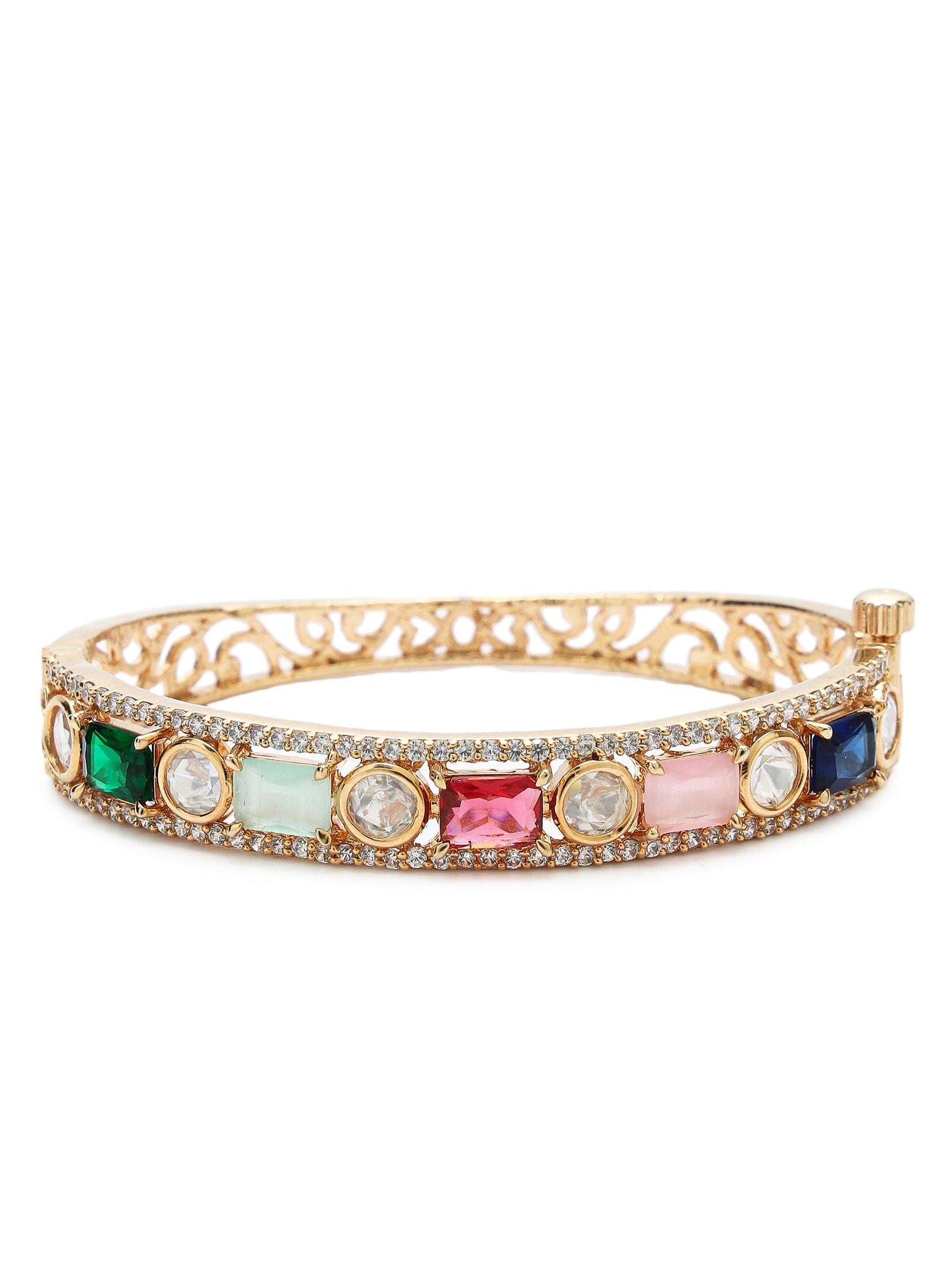 Sophisticated Partywear Multistone Pastel Bracelet